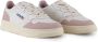 Autry Witte en roze leren sneakers White Dames - Thumbnail 4