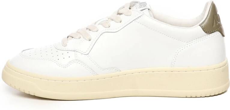 Autry Witte Groene Leren Sneakers White Heren