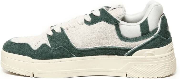 Autry Witte Groene Sneakers met Leren Details Green Heren