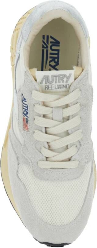 Autry Witte lage sneakers met logo Gray Dames