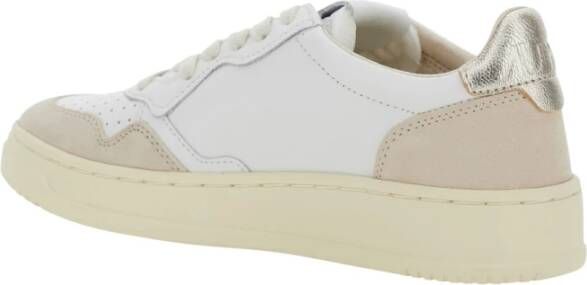 Autry Witte lage sneakers met logo White Dames