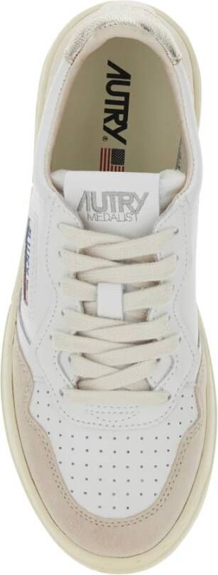 Autry Witte lage sneakers met logo White Dames