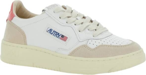 Autry Witte lage sneakers met logo White Dames