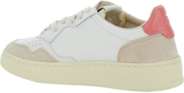 Autry Witte lage sneakers met logo White Dames