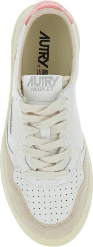 Autry Witte lage sneakers met logo White Dames