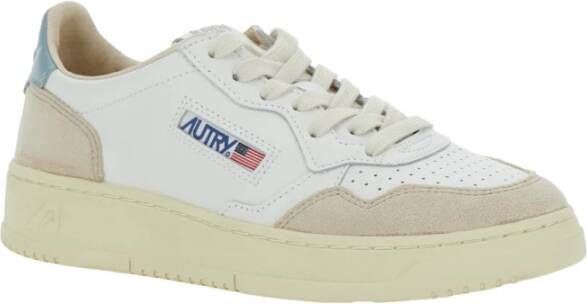 Autry Witte lage sneakers met logo White Dames