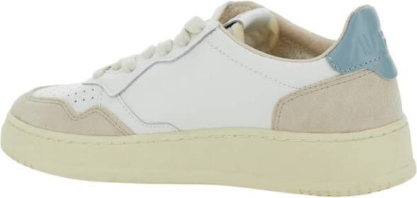 Autry Witte lage sneakers met logo White Dames