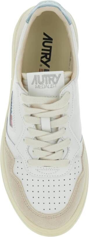 Autry Witte lage sneakers met logo White Dames