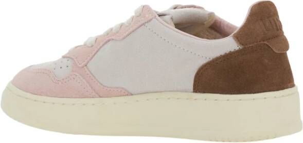 Autry Witte lage sneakers met logodetail Multicolor Dames