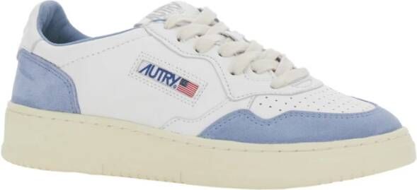 Autry Witte lage sneakers met logodetail White Dames