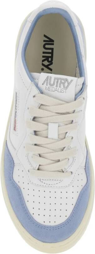 Autry Witte lage sneakers met logodetail White Dames