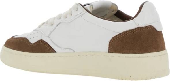 Autry Witte lage sneakers met logodetail White Dames