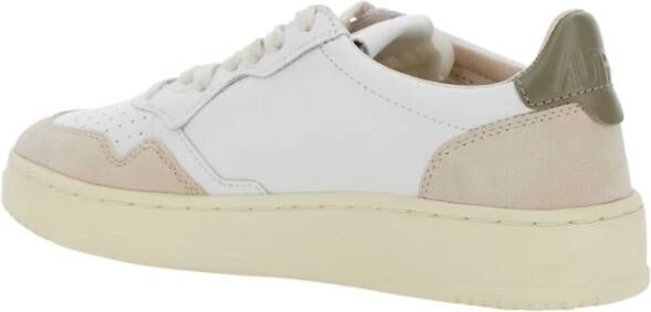 Autry Witte lage sneakers met logopatch White Dames