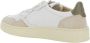 Autry Witte leren sneakers met donkergroene hiel White - Thumbnail 3