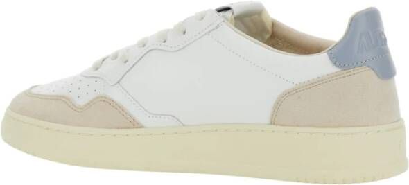 Autry Witte lage sneakers met reliëflogo White Heren