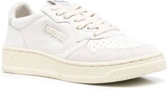 Autry Witte Lage Top Leren Sneakers White Dames