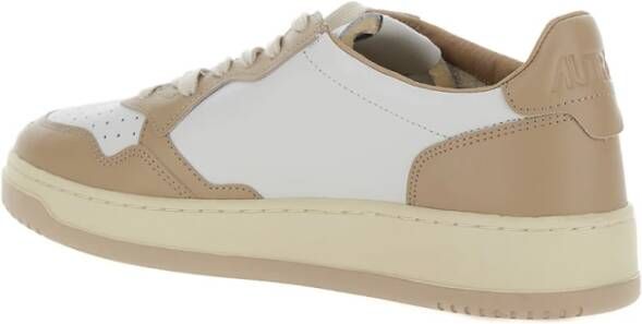 Autry Witte Lage Top Sneakers Paneelontwerp Multicolor Heren