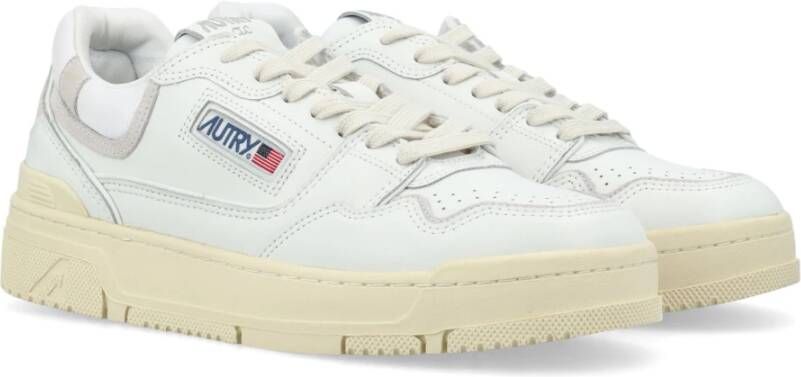 Autry Witte lage top sneakers White Heren