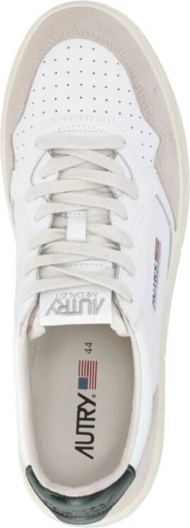 Autry Witte Leren en Stoffen Sneakers voor Vrouwen Wit Heren