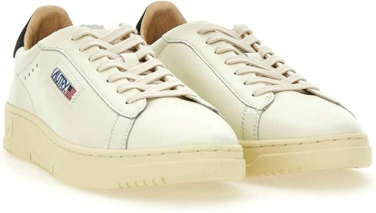 Autry Witte Leren Herensneakers Dallas Stijl White Heren