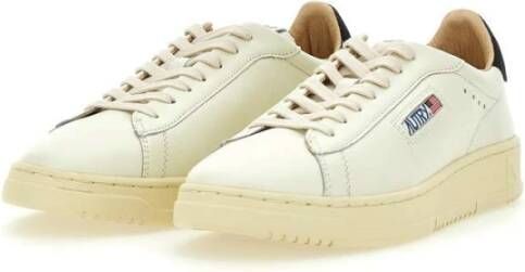 Autry Witte Leren Herensneakers Dallas Stijl White Heren