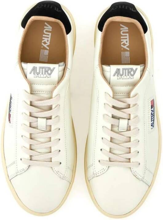 Autry Witte Leren Herensneakers Dallas Stijl White Heren