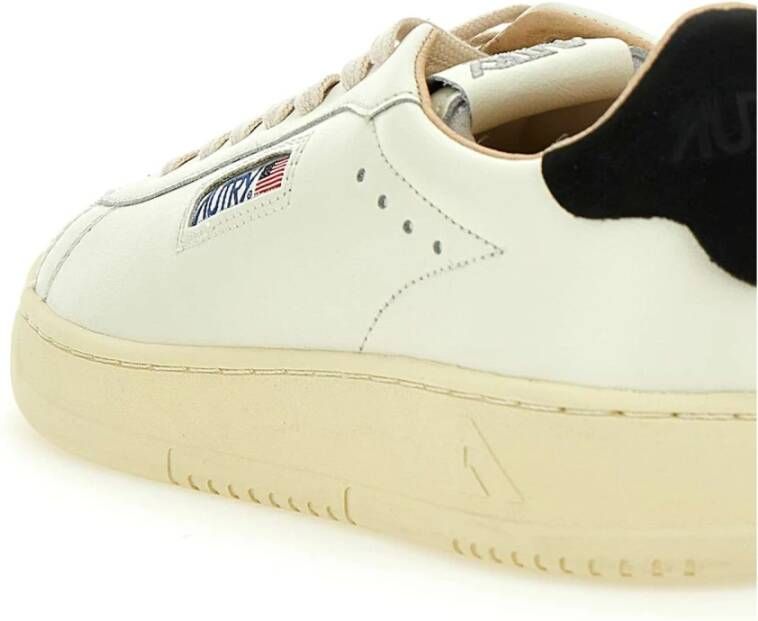 Autry Witte Leren Herensneakers Dallas Stijl White Heren