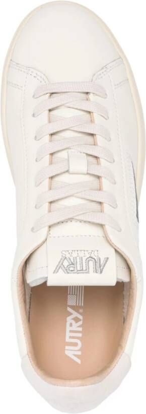 Autry Witte Leren Lage Sneakers Dallas White Heren