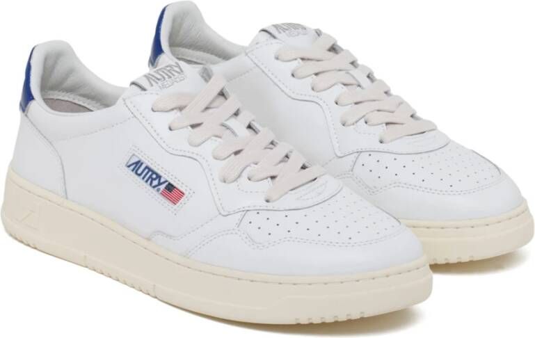 Autry Witte Leren Lage Sneakers White Dames