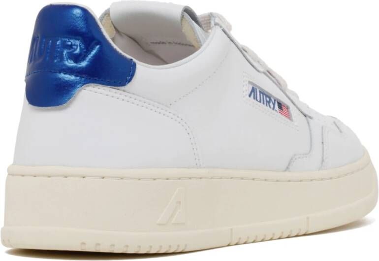 Autry Witte Leren Lage Sneakers White Dames