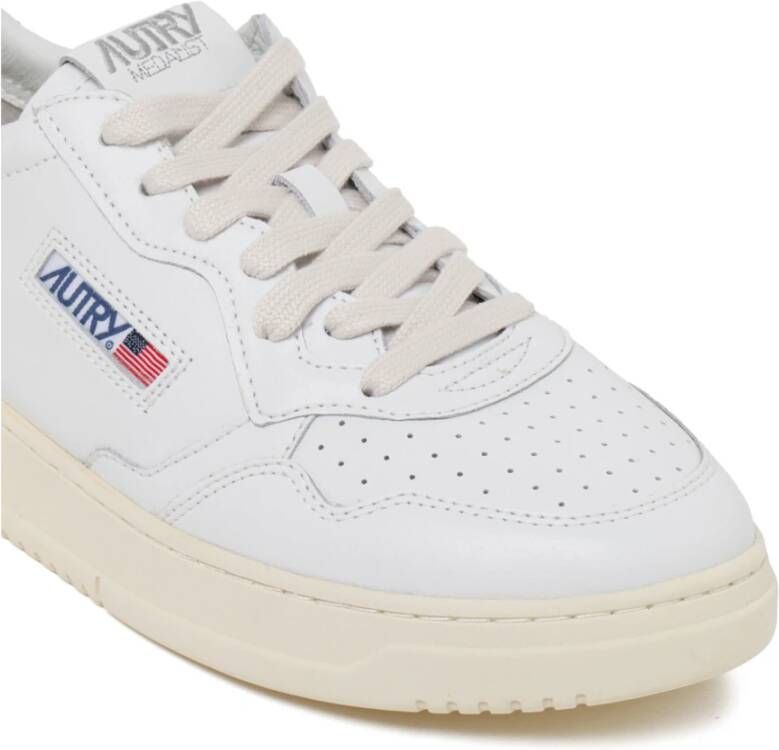 Autry Witte Leren Lage Sneakers White Dames