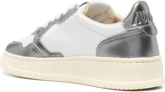 Autry Witte Leren Lage Sneakers White Dames