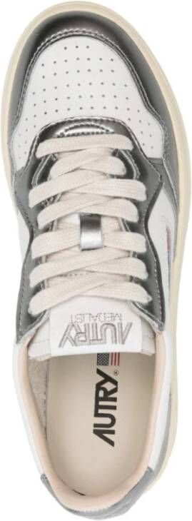 Autry Witte Leren Lage Sneakers White Dames