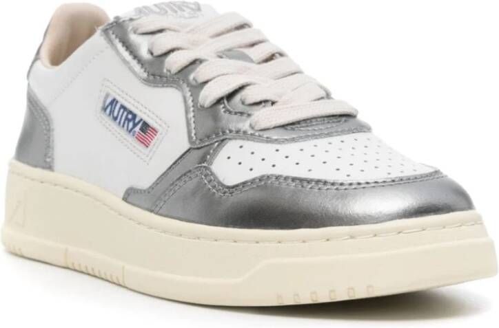 Autry Witte Leren Lage Sneakers White Dames