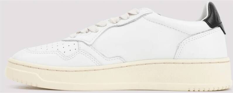 Autry Witte Leren Lage Sneakers White Dames