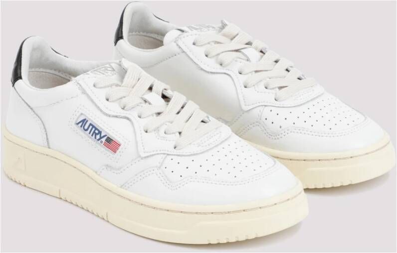 Autry Witte Leren Lage Sneakers White Dames