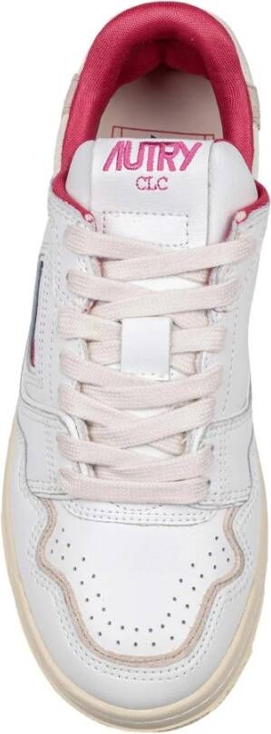 Autry Witte Leren Lage Sneakers White Dames