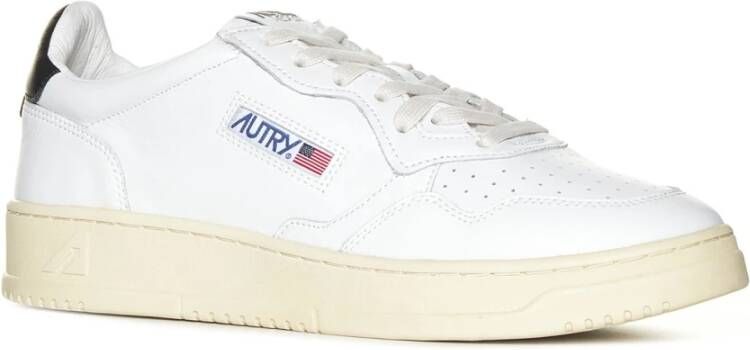 Autry Witte Leren Lage Sneakers White Heren