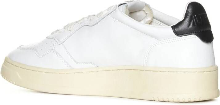 Autry Witte Leren Lage Sneakers White Heren