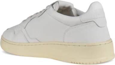 Autry Witte Leren Lage Sneakers White Heren