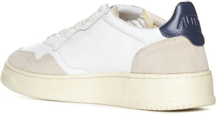 Autry Witte Leren Lage Sneakers White Heren