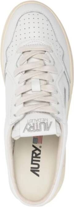 Autry Witte Leren Mules Sneakers White Dames