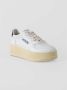 Autry Witte Leren Platform Sneakers White Dames - Thumbnail 2