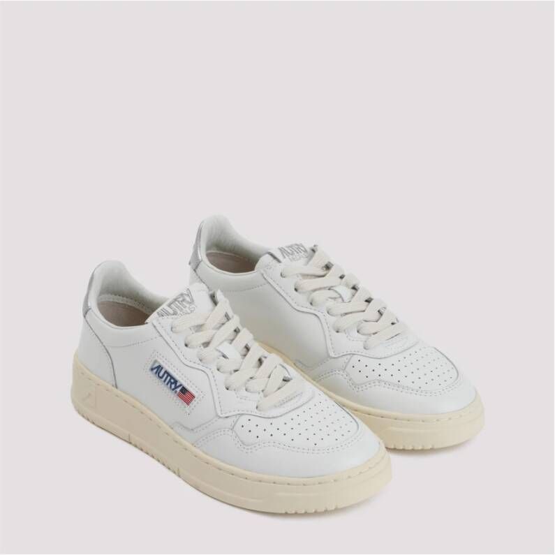 Autry Witte Leren Sneakers Chique Stijl White Dames