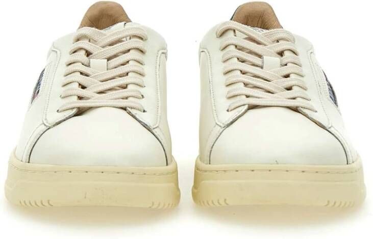 Autry Witte Leren Sneakers Dallas Stijl White Heren