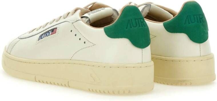 Autry Witte Leren Sneakers Dallas Stijl White Heren