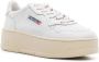 Autry Witte Leren Sneakers Geborduurd Logo White Dames - Thumbnail 2