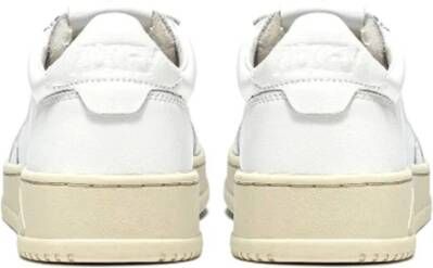 Autry Witte leren sneakers geïnspireerd op vintage White Heren