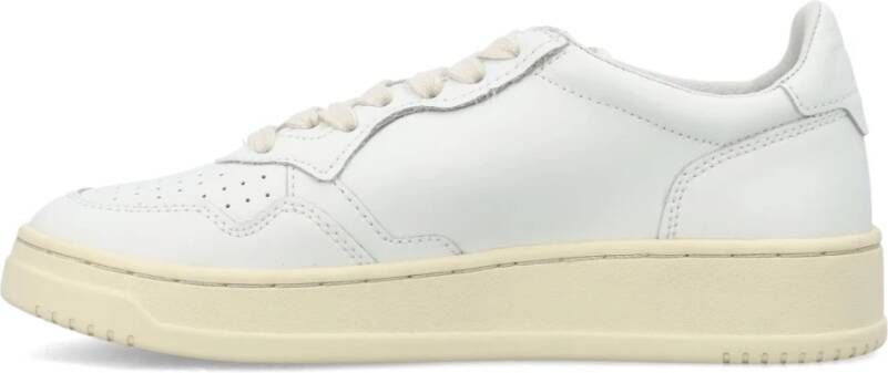 Autry Witte Leren Sneakers Medalist Low White Dames