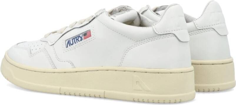 Autry Witte Leren Sneakers Medalist Low White Dames